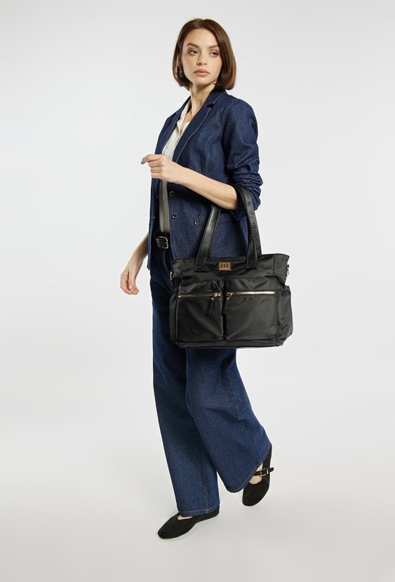 Shopper z kieszeniami