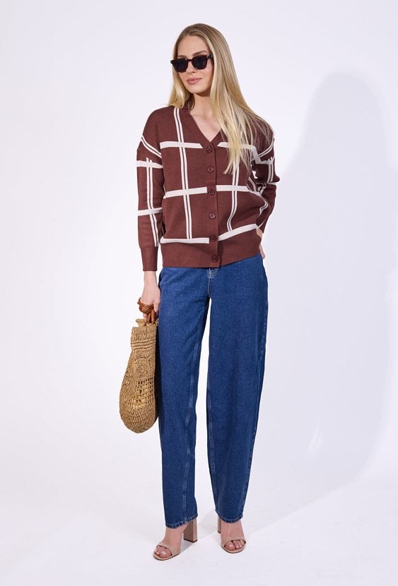 Sweter z wzorem