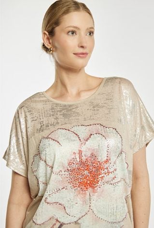 T-shirt z połyskiem