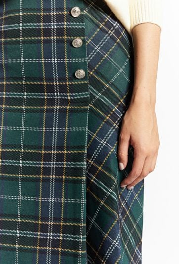 Spódnica o trapezowym fasonie