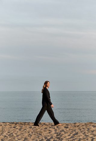 Haftowane spodnie damskie