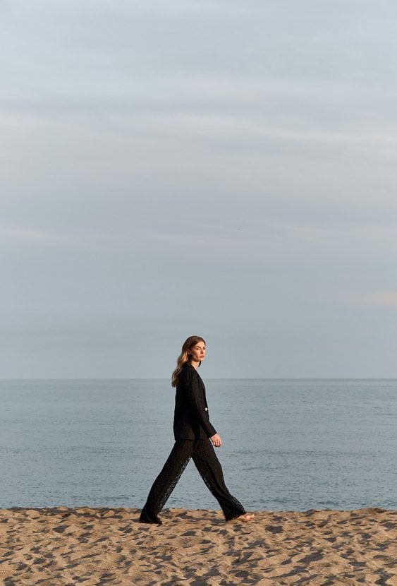 Haftowane spodnie damskie