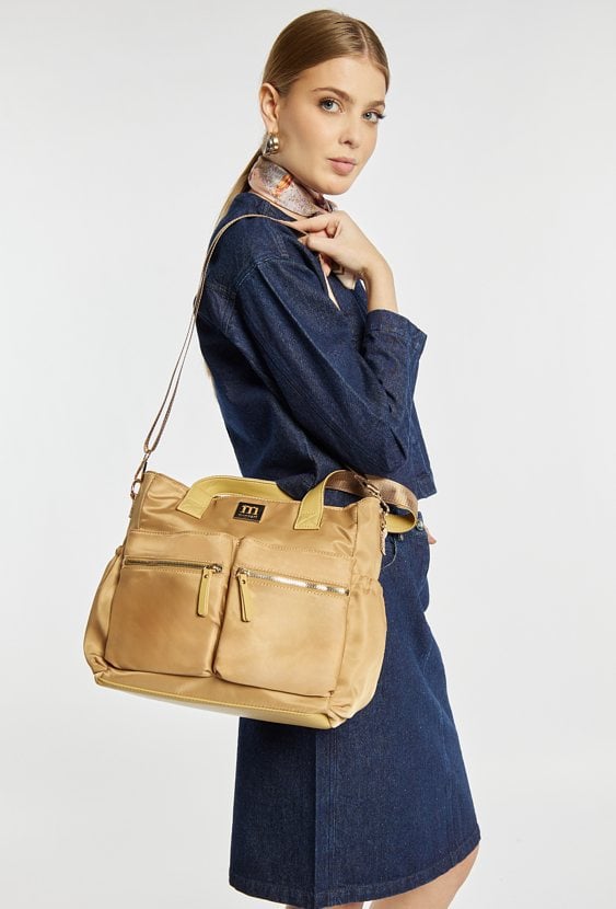 Shopper z kieszeniami