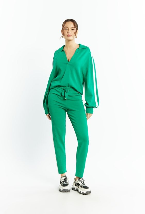 Dzianinowe spodnie damskie