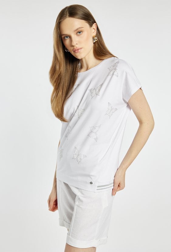 T-shirt ze zdobieniami