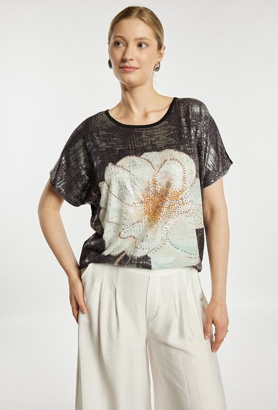 T-shirt z połyskiem