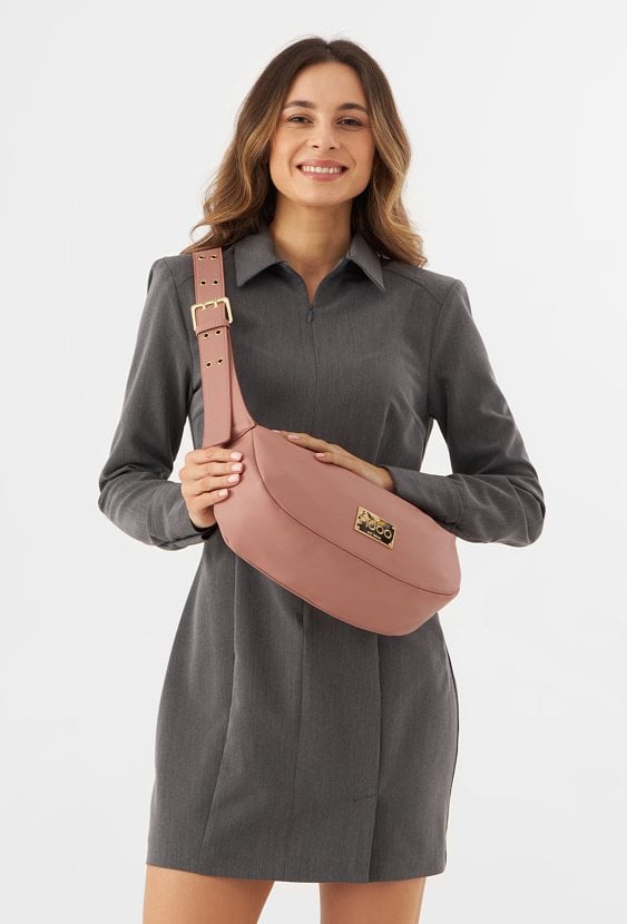 Mała dwukomorowa torebka na ramię NOBO