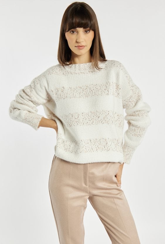 Sweter damski z krótkim włosiem