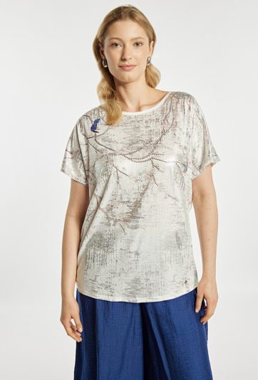 Wzorzysty T-shirt
