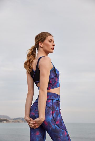 Wzorzyste legginsy damskie