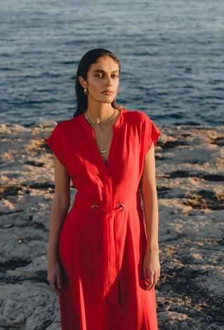 Zwiewna sukienka maxi