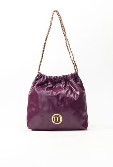 Torba damska typu worek z pikowaniem