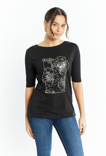 Bawełniany T-shirt damski