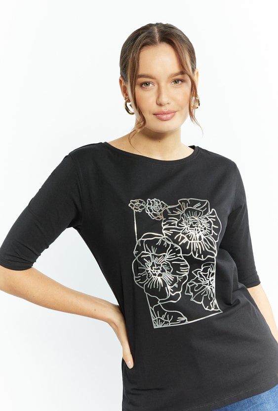 Bawełniany T-shirt damski