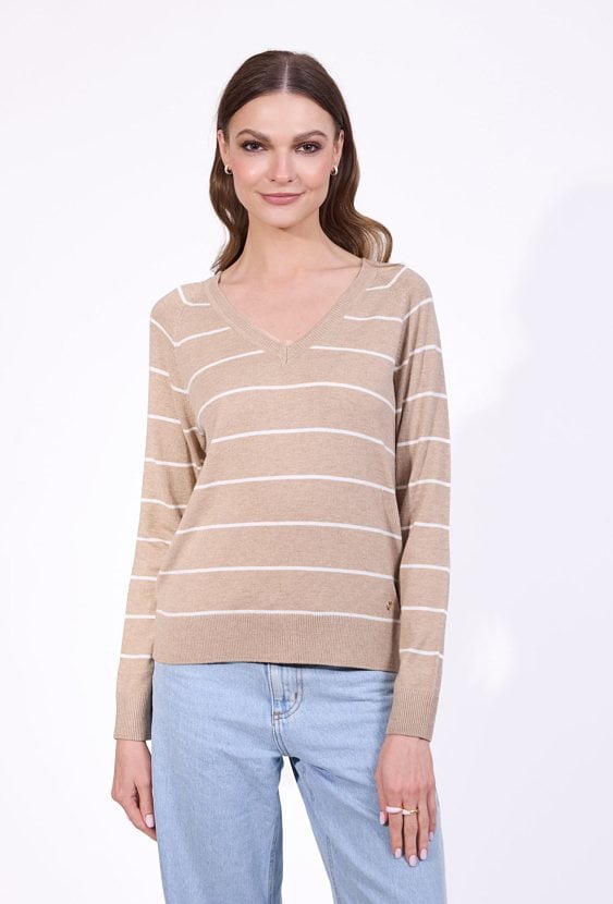 Sweter w paski