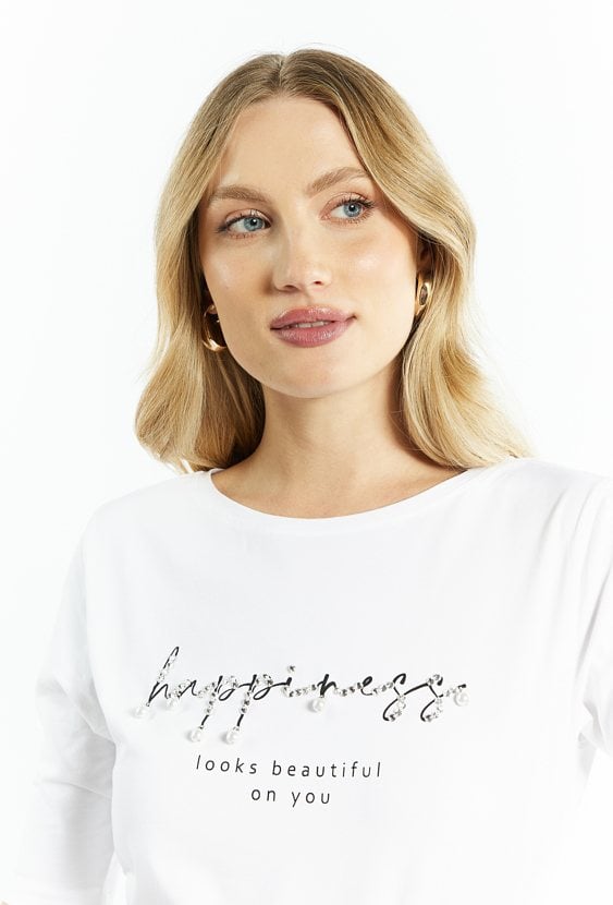 Bawełniany T-shirt damski