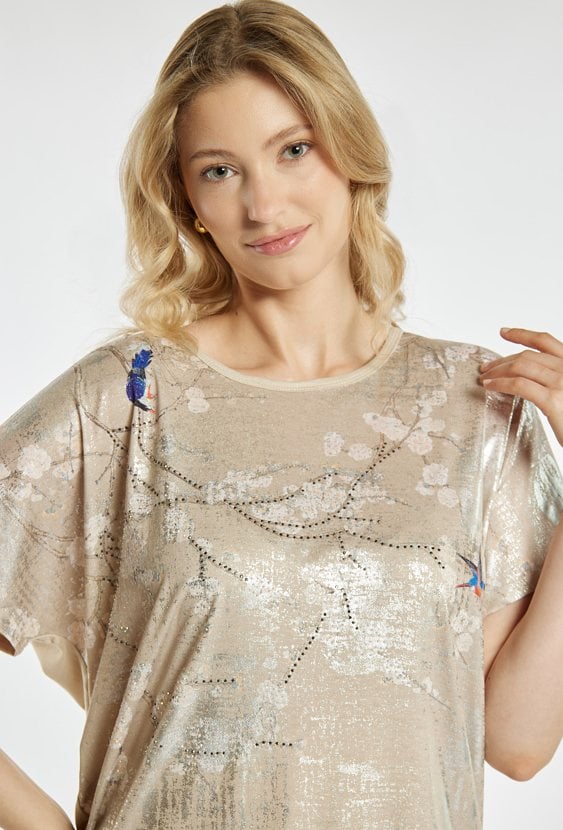 Wzorzysty T-shirt