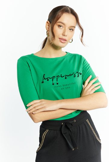 Bawełniany T-shirt damski