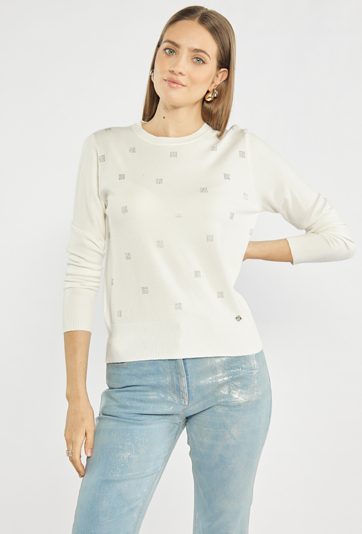 Sweter damski z dżetami