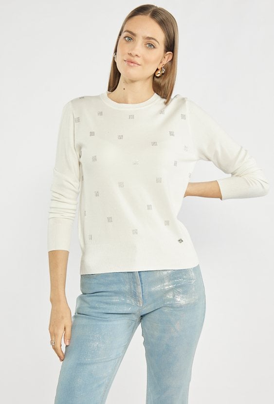 Sweter damski z dżetami