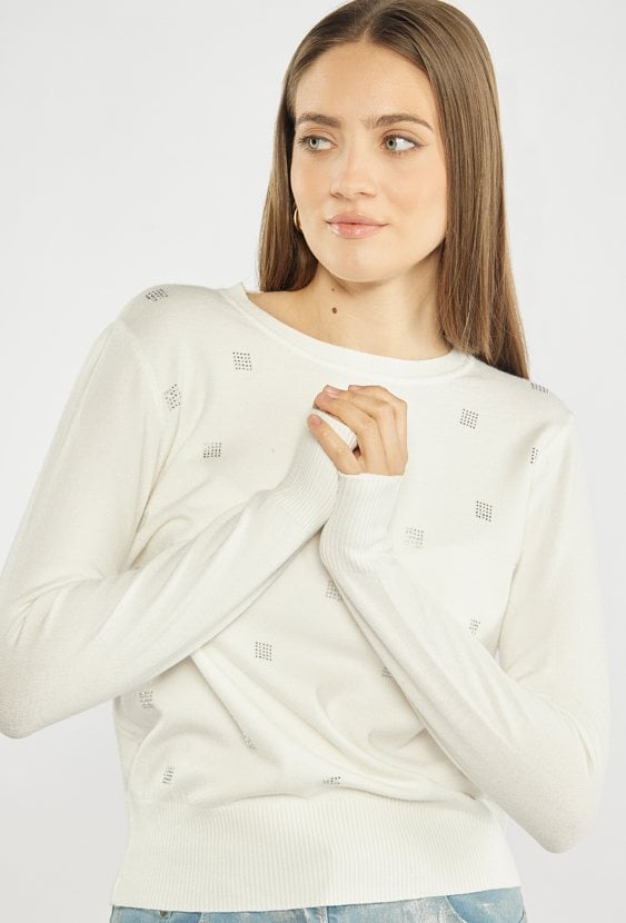 Sweter damski z dżetami