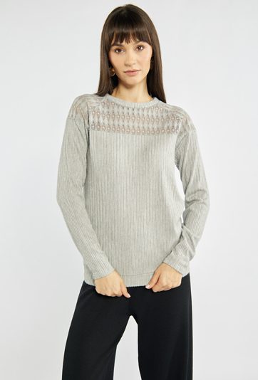 Bluzka z ażurowym wzorem