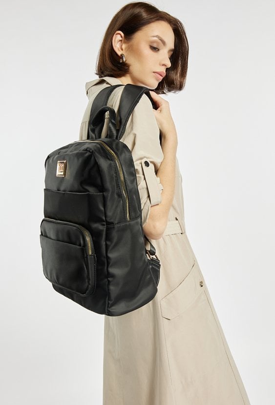 Tekstylny plecak z kieszonkami