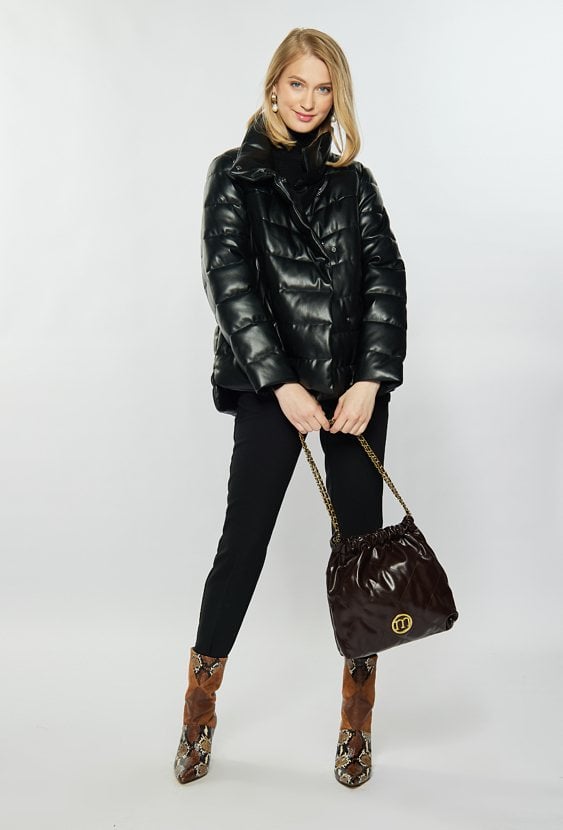 Torba damska typu worek z pikowaniem