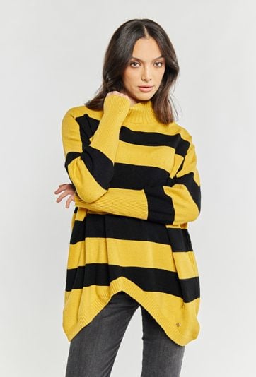 Sweter damski w paski
