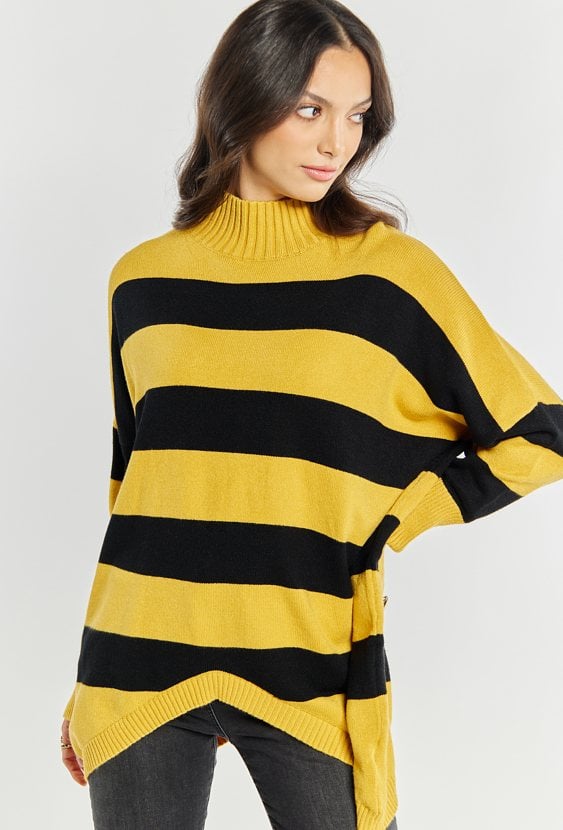 Sweter damski w paski