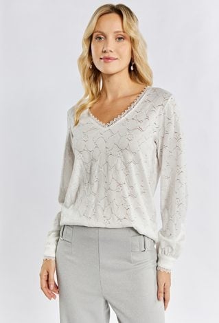 Elegancka bluzka z koronki