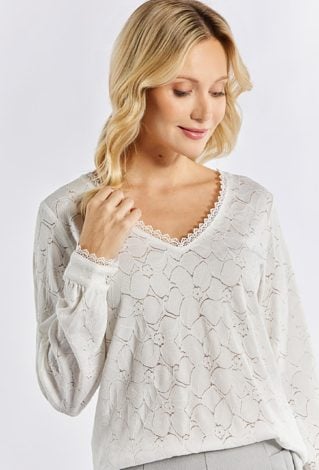 Elegancka bluzka z koronki