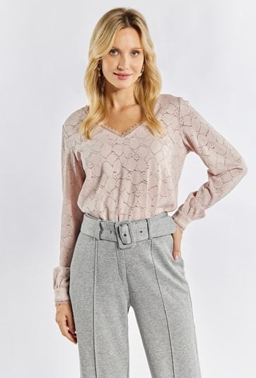 Elegancka bluzka z koronki