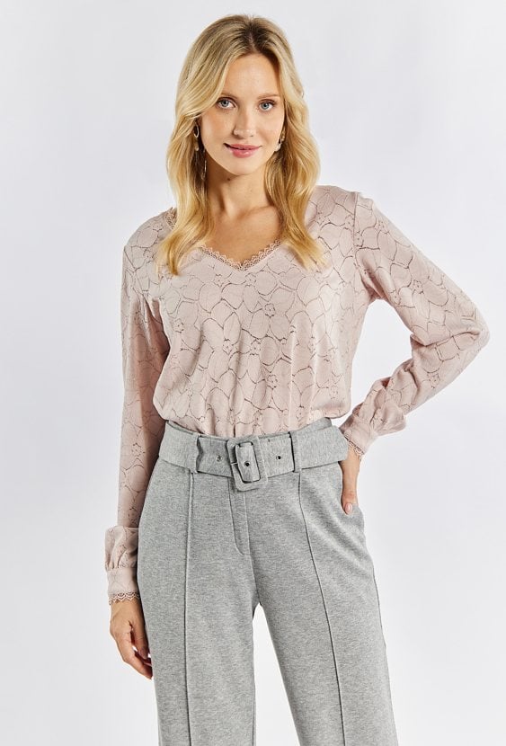 Elegancka bluzka z koronki