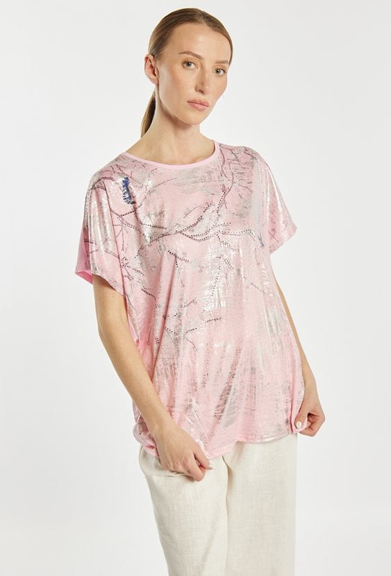 Wzorzysty T-shirt
