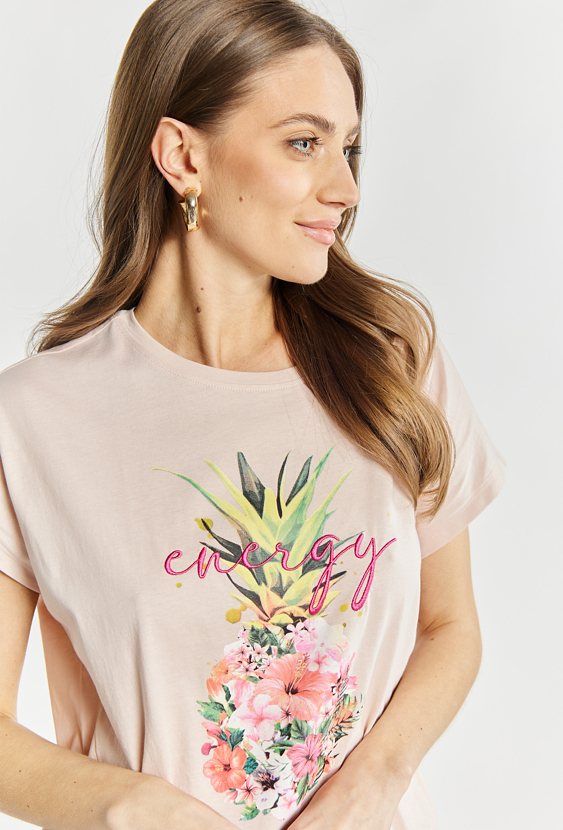 T-shirt damski z nadrukiem