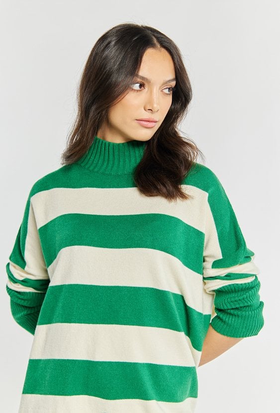 Sweter damski w paski