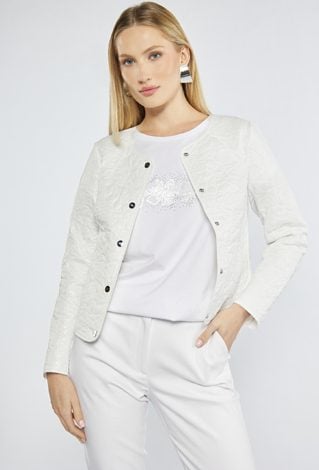 Kurtka z kwiatowym pikowaniem