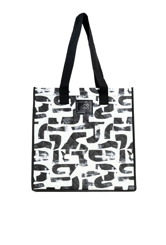 Duży shopper z wzorem