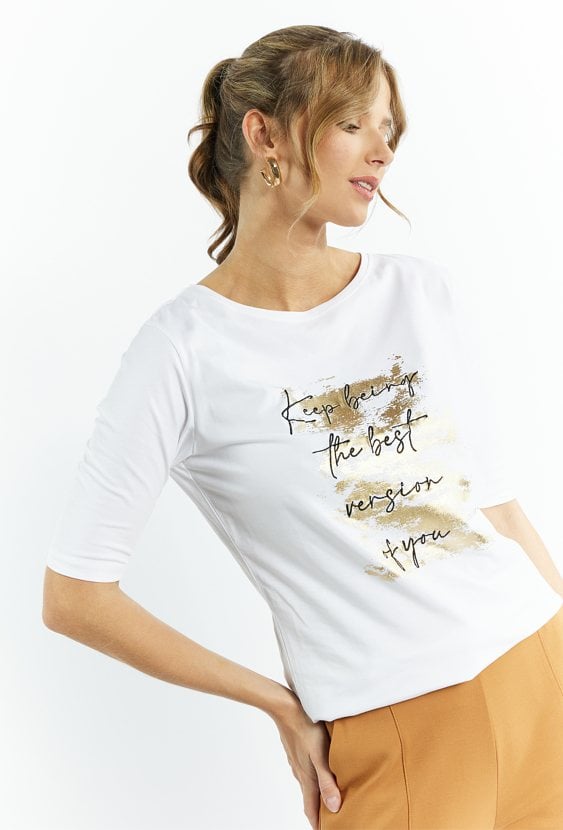 T-shirt damski z nadrukiem
