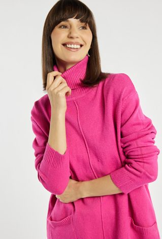 Sweter damski z golfem