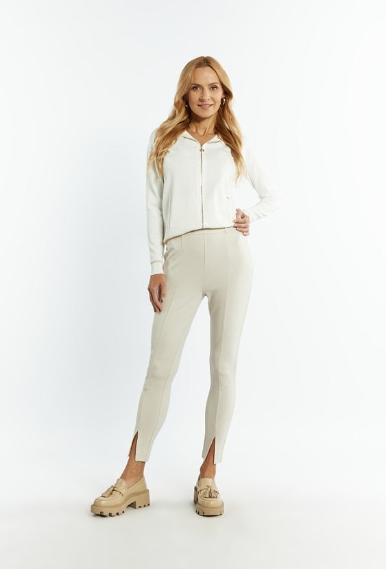 Spodnie damskie z rozcięciami