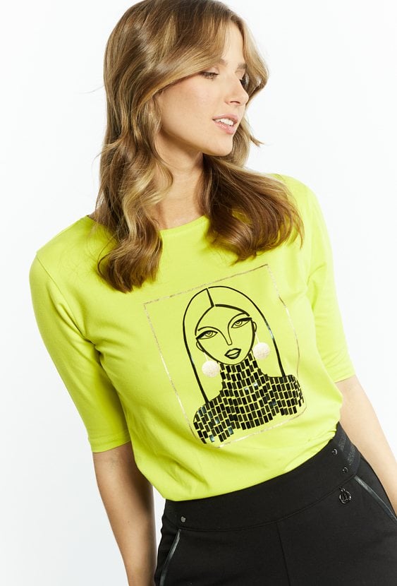 T-shirt damski z nadrukiem