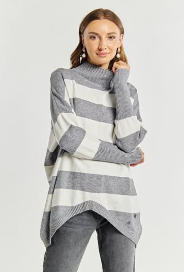 Sweter damski w paski