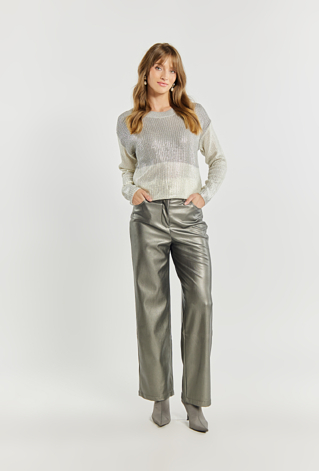 Spodnie damskie z szerokimi nogawkami