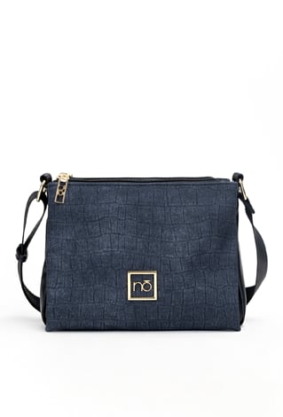 Trzykomorowa torebka crossbody Nobo denim