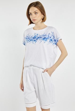 Szorty z dodatkiem lnu