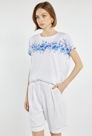 Szorty z dodatkiem lnu