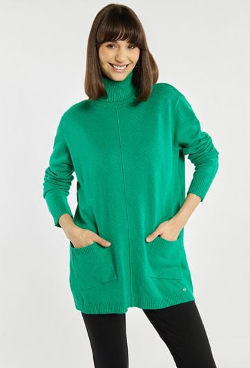 Sweter damski z golfem