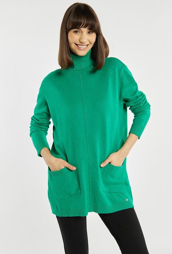 Sweter damski z golfem